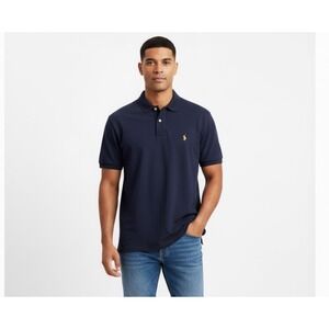 US Polo Assn Mens Purple Luxury Feel Polo Shirt 3XL Embroidered Horse Logo